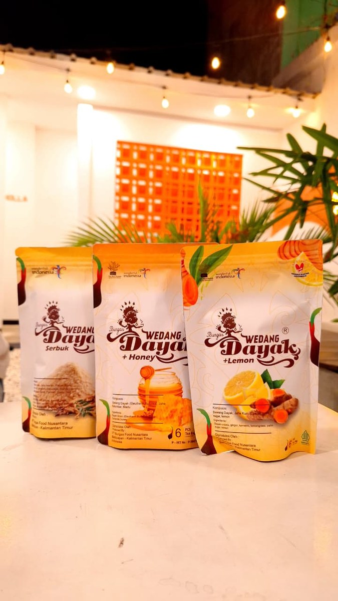 Produk Wedang Dayak dalam kemasan